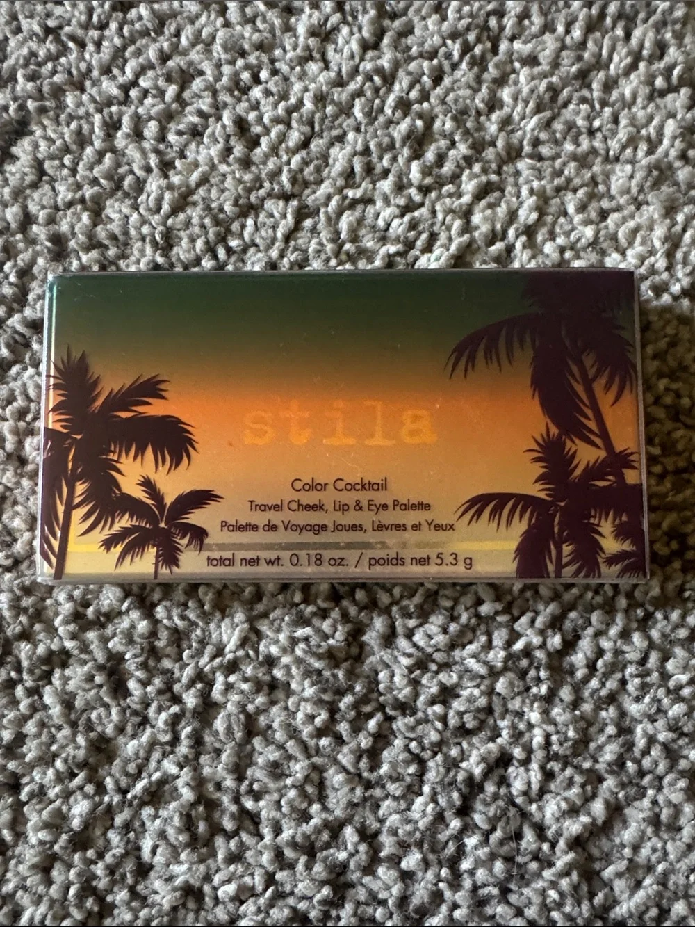 NIB Stila Color Cocktail travel cheek, lip and eye palette.